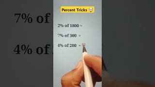 Percent Tricks  Percentage maths reasoning shorttricks viral trending shorts [upl. by Acirrehs]