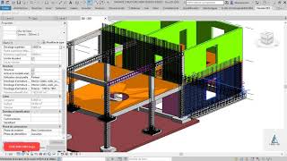 Feraillage de Murs Voiles dans Revit en utilisant lextension NAVIATE REX 2020 [upl. by Ellesig]