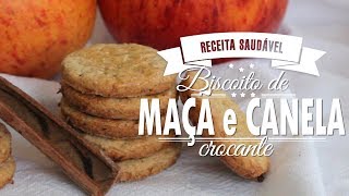 BISCOITOS DE MAÇÃ E CANELA crocante [upl. by Ahsiri743]