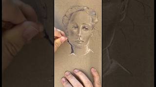 I drew this portrait illustration using only chalk pastel colour pencils [upl. by Alrich]