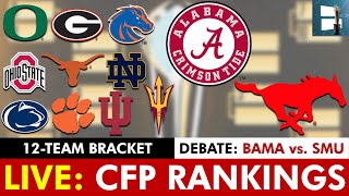 College Football Playoff Top 25 Rankings 2024 LIVE [upl. by Nareht144]