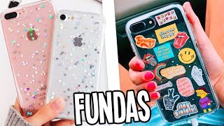 HAZ LAS MEJORES FUNDAS PARA TU CELULAR ❤️6 IDEAS  Tutoriales Belen [upl. by Lesna]