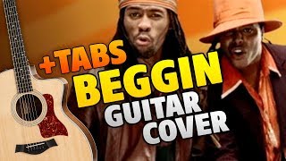 Madcon – Beggin fingerstyle guitar cover with tabs and karaoke lyrics [upl. by Anertac894]