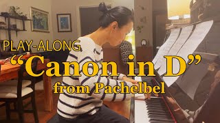 Piano Accompaniment Canon in D from Pachelbel [upl. by Moscow625]