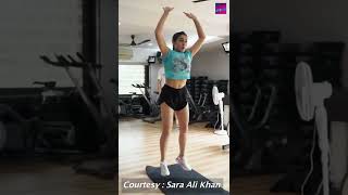 Sara Ali Khan WEIGHT LOSS Workout After Her Long Vacation In London shorts shortsvideo [upl. by Deach320]