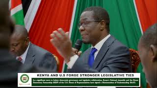 KENYA AND US FORGE STRONGER LEGISLATIVE TIES [upl. by Nahtanha475]