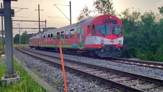 Rame RBDe 44 566 sur la ligne Porrentruy Bonfol JU [upl. by Naicad]