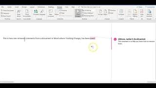 How to Remove Tracking Changes Comments in a Word Document [upl. by Calv]