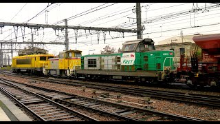 Vidéo live dune heure de bons passages de trains à Bordeaux St Jean Fret Infra TGV bourreuse [upl. by Johnathan]