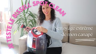 BISSELL SPOTCLEAN PROHEAT  Nettoyeur vapeur pour canapé ⚠️Le résultat n’est pas parfait [upl. by Wareing]