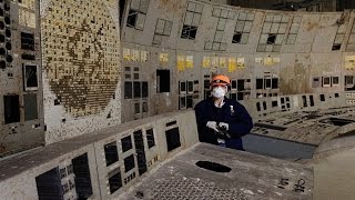 inside Chernobyl ЧАЭС sarcophagus 2016  reactor 4 control room and leadlined corridors [upl. by Attennot]