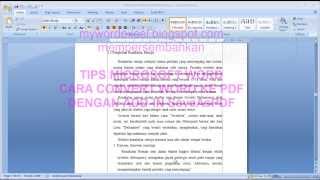 tips word cara convert word ke pdf dengan mudah menggunakan save as pdf [upl. by Sudnac]