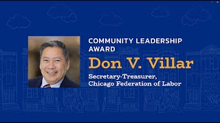 Don V Villar  2024 Community Leadership Award [upl. by Philis52]