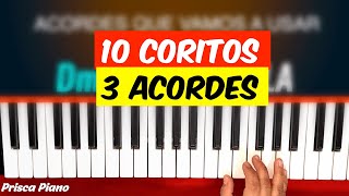 Como Tocar 10 Coritos Cristianos Con Tan Solo 3 Acordes [upl. by Klement416]