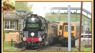 35028 Clan Line Heads for Devons High Moors The Cathedrals Explorer Day 1 amp 2 [upl. by Loziram]