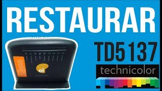 Technicolor TD5137 Restaurar modem  Restaurar padrão de fábrica [upl. by Rotciv]