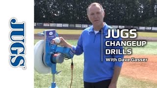 Dave Gassers Drills Changeup Baseball Pitching Machine  JUGS Sports [upl. by Auqeenwahs]