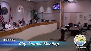 City Council Meeting — 07232024  630 pm [upl. by Ahsoyem]