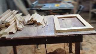 como hacer puertas para gabinetes de cocina ensamble media madera fácil y rápido [upl. by Esille]