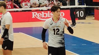 Ran Takahashi backtoback aces  Japan vs Canada  VNL 2024 [upl. by Caddaric]