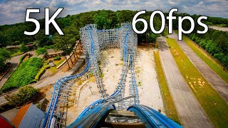 Twisted Cyclone front seat onride 5K POV 60fps Six Flags Over Georgia [upl. by Kared]