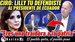 mexico 🚨LILLY TELLEZ NIEGA CON CIRO HABER DEFENDIDO AL PRESIDENTE ECUATORIANO NOBOA🚨 [upl. by Eseuqram]