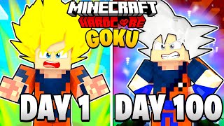 I Survived 100 DAYS as GOKU in Dragon Ball Minecraft [upl. by Srevart]