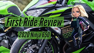 2020 Kawasaki Ninja 650  Noob First Ride Review [upl. by Grania152]