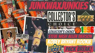 Upper Deck Collectors Choice 9697 Basketball Pack Break Kobe Bryant Allen Iverson Rookie Card hunt [upl. by Katha]