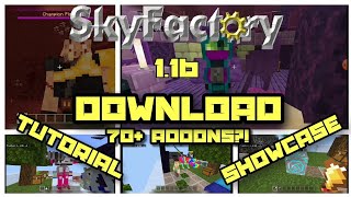 Skyfactory for Bedrock Edition  Modded Minecraft Addon Pack Showcase  70 Addons [upl. by Esertap]