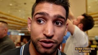 AMIR KHAN HELPING ERROL SPENCE TO BEAT KELL BROOK [upl. by Naes]