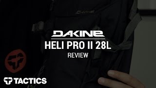 DAKINE Heli Pro II 28L Snowboard Backpack Review  Tacticscom [upl. by Ahseia]