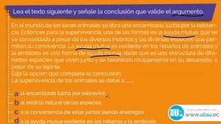 Ejercicios Resueltos 331 Lectura Comprensiva Examen ENES SENESCYT SNNA [upl. by Windham]