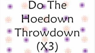 Hoedown Throwdown Hannah Montana Miley Cyrus  Lyrics NEW SONG [upl. by Eixela]