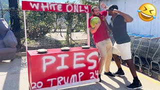 WHITE ONLY PIES In The HOOD PRANK Part 4 [upl. by Fineberg834]