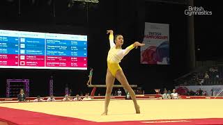 Amelie Morgan  GOLD  Floor  2018 British Gymnastics Championships  WAG Jnr AA [upl. by Idner527]