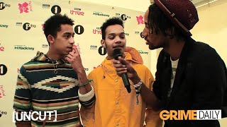 UNCUT  RIZZLE KICKS REACT TO DRU BLU  LOOOOL [upl. by Quickman658]