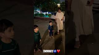 Twinnies❤️🧿 shortsfeed shorts viralvideo trending trendingshorts baby twins [upl. by Flatto541]