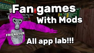 GORILLA TAG fan games with MODS all APPLAB [upl. by Chrisoula]