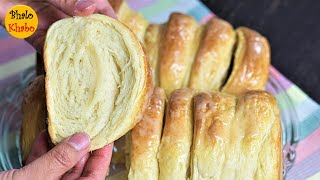 Soft and Fluffy Condensed Milk Bread Recipe  How to make Milk Bread at home [upl. by Neevan286]