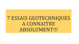 Géotechnique  7 essais géotechniques à connaitre absolument  Essai didentification classification [upl. by Aramois805]