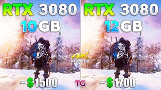 RTX 3080 12GB vs RTX 3080 10GB  Test in 10 Games [upl. by Eyahc]