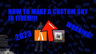 HOW TO MAKE A CUSTOM SKY PACK IN FIVEM IN 2023 WORKING NOW [upl. by Htessil575]