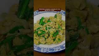 Chinese Scrambled Eggs With Scallion Recipe shorts recipe cooking chinesefood scrambledegg [upl. by Itnava]