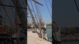 Worlds Most Beautiful Ship Amerigo Vespucci 93yrs old Visit to Mumbai Indiainsta360 [upl. by Anitsirhc629]