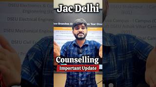 JAC DELHI Latest Major Update New Changes😳 Seats Increased  JAC DELHI Registration Form 2024 [upl. by Lienahs349]