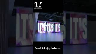 Transparent LED film and LED holographic displayledscreendisplay fixedleddisplay transparent [upl. by Annoynek]