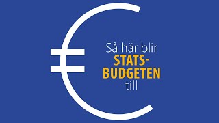 Så här blir statsbudgeten till [upl. by Nanreh]