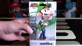 Luigi Amiibo Unboxing  Review Super Mario Line  Nintendo Collecting [upl. by Namyl]