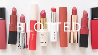 Blotted Lip Look  Best Soft Matte and Blurred Lipsticks [upl. by Leviralc234]